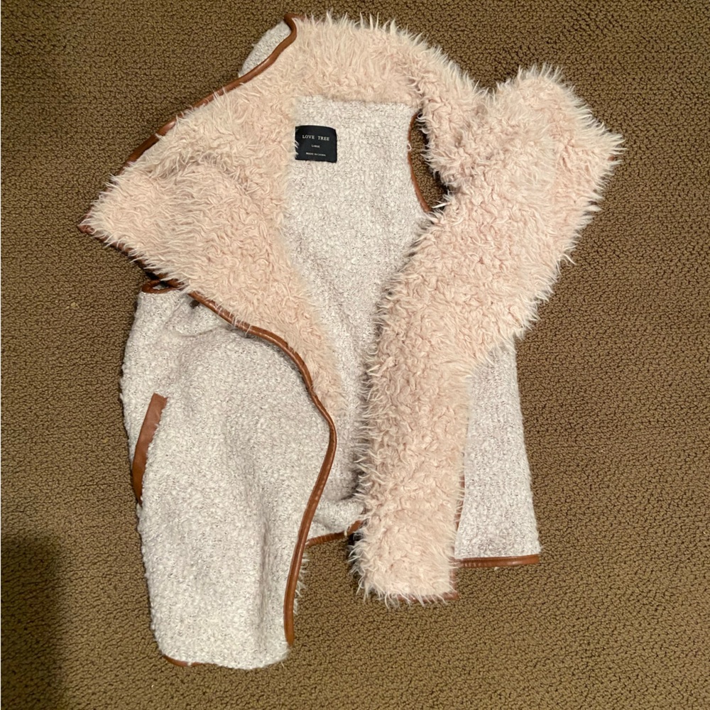 Sherpa fashion vest